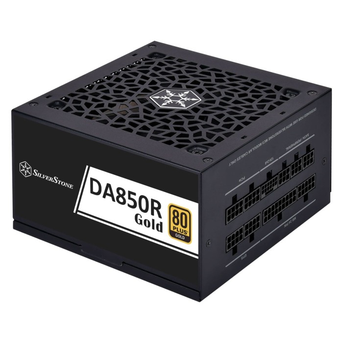 Блок живлення SilverStone Decathlon (850W), >89%, 80+ Gold, 120мм, 1xMB 24pin(20+4), 2xCPU 8pin(4+4), 4xMolex, 8xSATA, 4xPCIe 8pin(6+2), 1x(12+4pin)(12V-2x6) GEN5, Fully Modular (SST-DA850R-GMA)