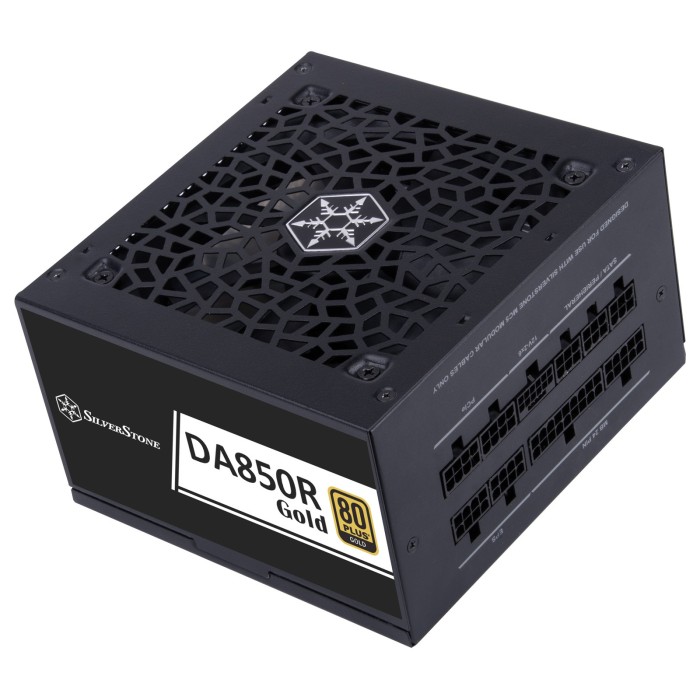 Блок живлення SilverStone Decathlon (850W), >89%, 80+ Gold, 120мм, 1xMB 24pin(20+4), 2xCPU 8pin(4+4), 4xMolex, 8xSATA, 4xPCIe 8pin(6+2), 1x(12+4pin)(12V-2x6) GEN5, Fully Modular (SST-DA850R-GMA)