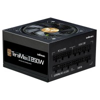 Блок живлення Zalman Teramax 2 (850W), >90%, 80+ Gold, 120мм, 1xMB 28pin (18+10), 2xCPU 8pin(4+4), 3xMolex, 12xSATA, 4xPCIe 8pin(6+2), 1xPCIe GEN5 16pin, Fully Modular (ZM850-TMX2)