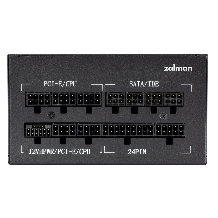 Блок живлення Zalman Teramax 2 (1000W), >90%, 80+ Gold, 120мм, 1xMB 28pin (18+10), 2xCPU 8pin(4+4), 3xMolex, 12xSATA, 4xPCIe 8pin(6+2), 1xPCIe GEN5 16pin, Fully Modular (ZM1000-TMX2)