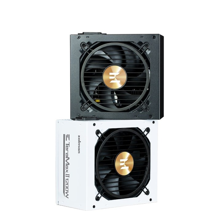 Блок живлення Zalman Teramax 2 (1200W), >90%, 80+ Gold, 120мм, 1xMB 28pin (18+10), 2xCPU 8pin(4+4), 3xMolex, 12xSATA, 4xPCIe 8pin(6+2), 1xPCIe GEN5 16pin, Fully Modular (ZM1200-TMX2)