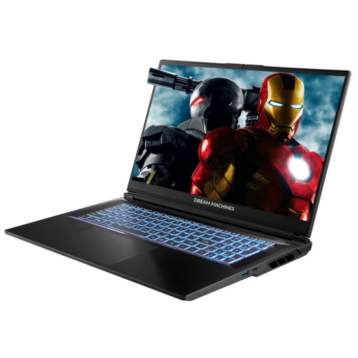 Ноутбук Dream Machines RG5060-17 17.3FHD IPS, Intel i9-14900HX, 32GB, F2TB, NVD5060-8, DOS, чорний (RG5060-17UA22)