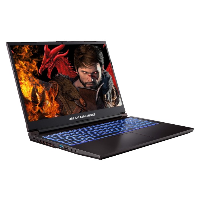 Ноутбук Dream Machines RG2050-15 15.6FHD IPS, Intel i7-13620H, 32GB, F1TB, NVD2050-4, DOS, чорний (RG2050-15UA26)