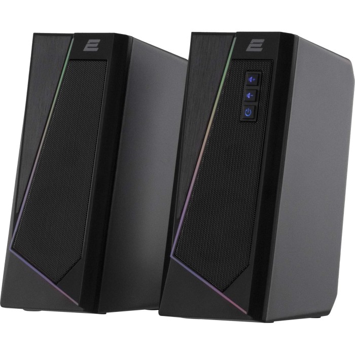 Акустична система 2E PCS233 RGB 2.0 USB Black (2E-PCS233BK)