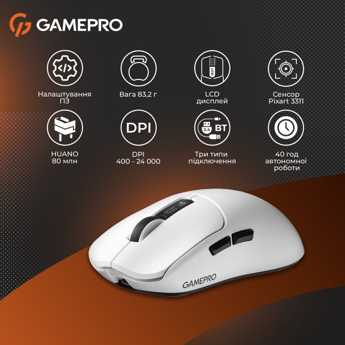 Бездротова миша GamePro Genesis Ranker (GM012W) (GM012W)