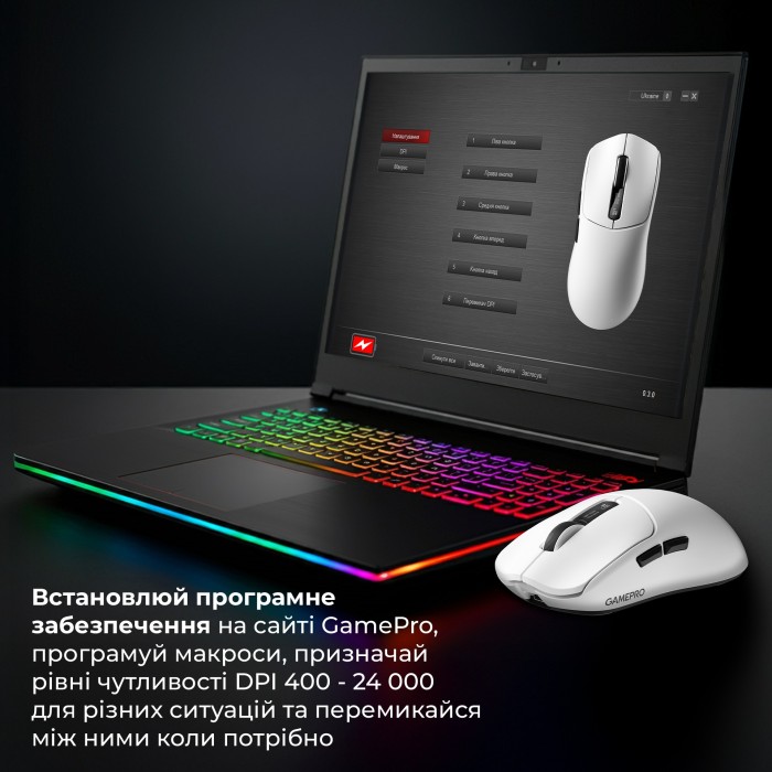 Бездротова миша GamePro Genesis Ranker (GM012W) (GM012W)