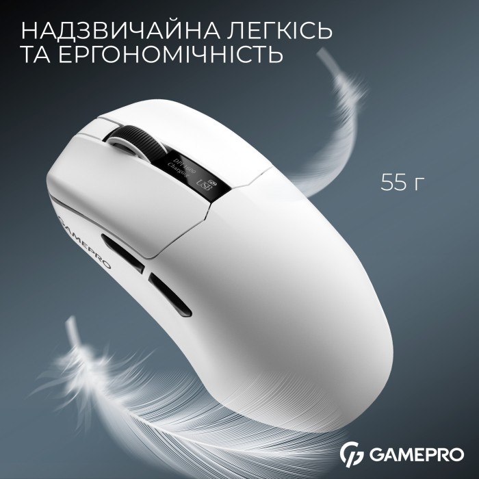 Бездротова ігрова миша GamePro Asgard Thor (GM023W) 1К зарядна станція\ресивер (GM023W)