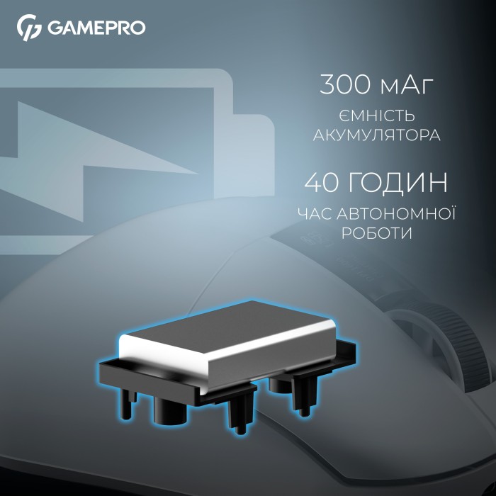Бездротова ігрова миша GamePro Asgard Thor (GM023W) 1К зарядна станція\ресивер (GM023W)