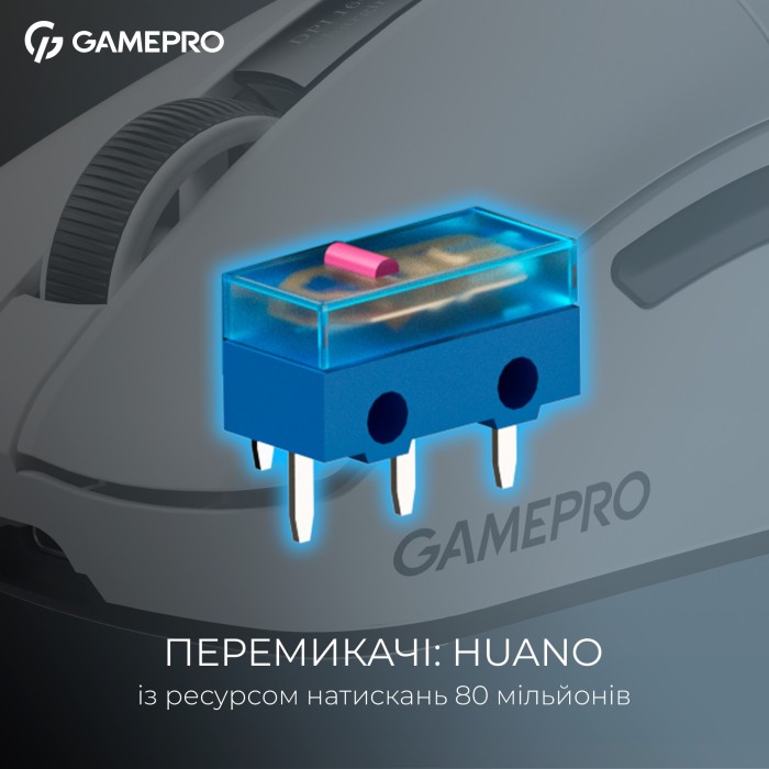 Бездротова ігрова миша GamePro Asgard Thor (GM023W) 1К зарядна станція\ресивер (GM023W)