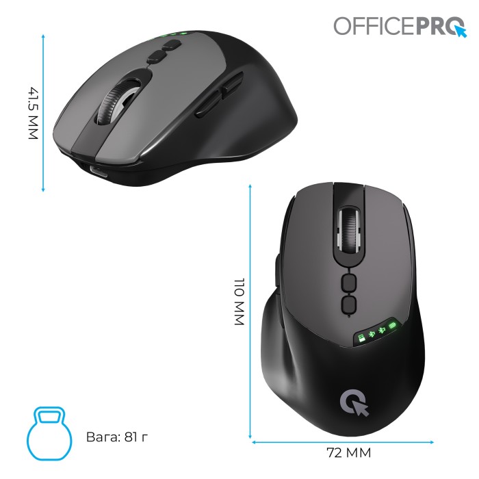 Бездротова миша OfficePro M520B (M520B)