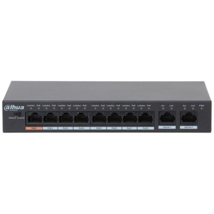 Мережевий комутатор Dahua DH-PFS3010-8ET-96 (6939554904707)