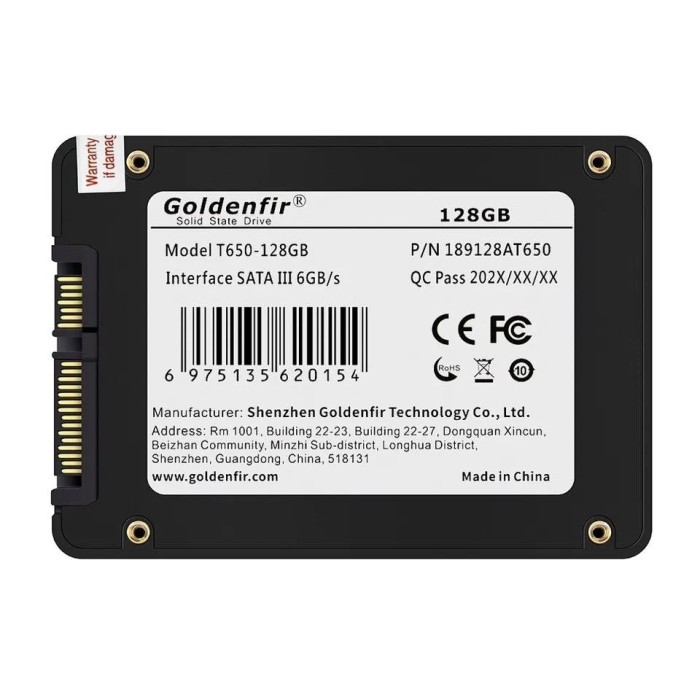 SSD-накопичувач Goldenfir 128 GB SATAIII 2.5