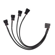 Перехідник-розгалужувач живлення для вентиляторів Molex на 4x 3-pin/4-pin (ID72181652040368817)