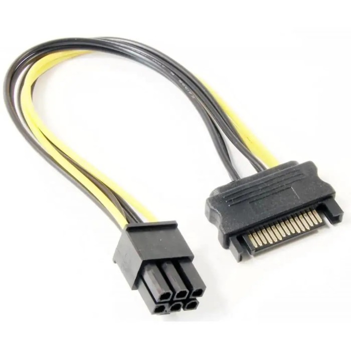 Перехідник 1xSata to 1x6pin (1xsata/1x6pin)