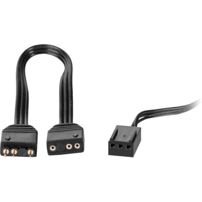 Корпусний вентилятор 2E GAMING 120мм, 1200rpm, 3pin, 3pin +5VARGB, чорний (2E-F120-ARGB)